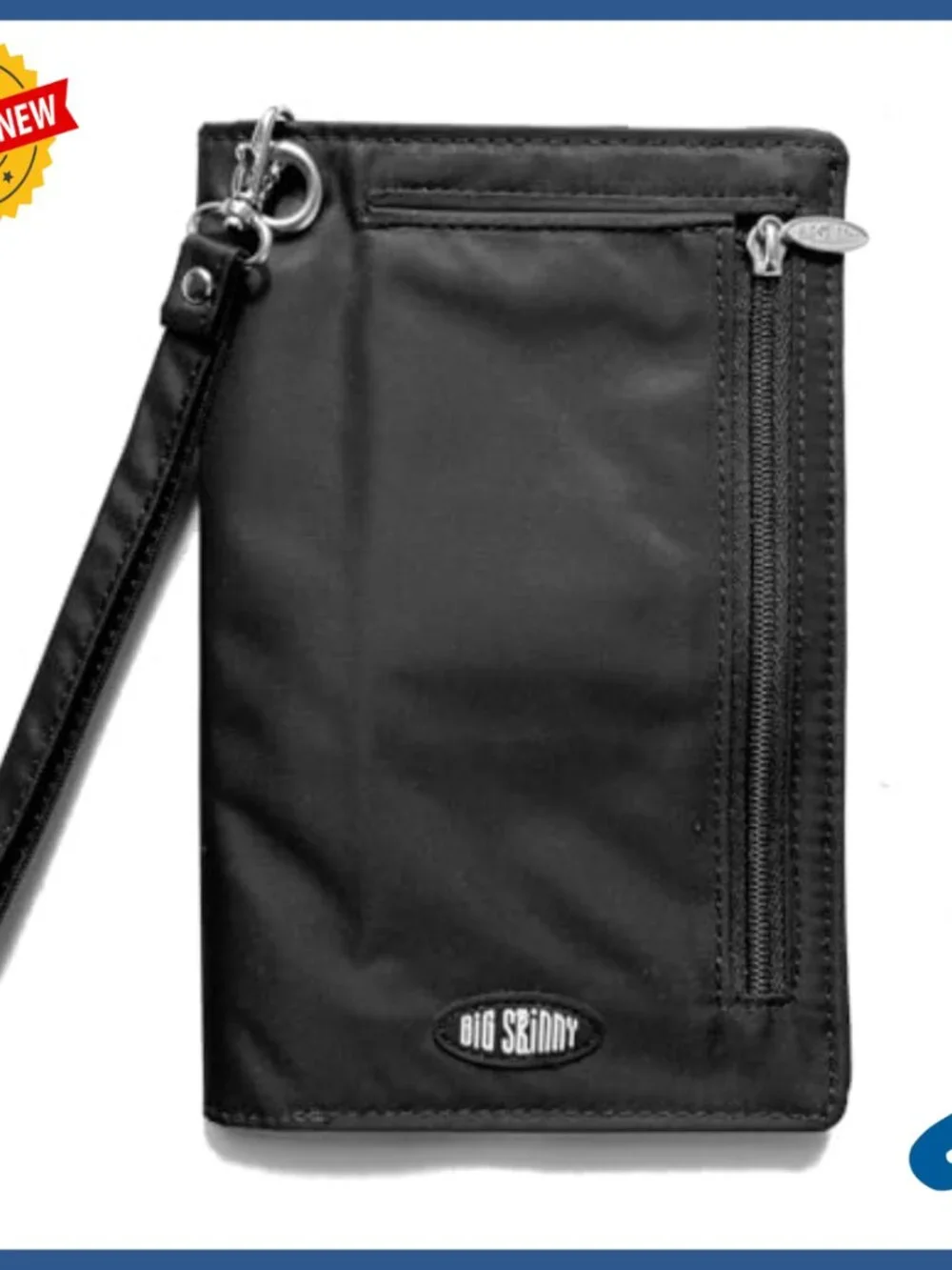 RFID Blocking Plus-Sized Phone Wallet with Wrist Strap